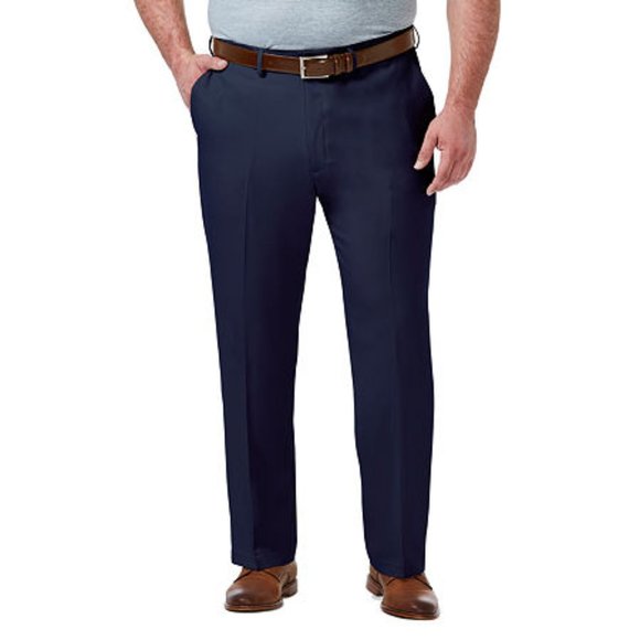 Big & Tall Haggar Premium Comfort Expandable-Waist Classic-Fit Pants, 54 X 30 - Picture 1 of 1